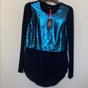 ♥️New sequence cute top long sleeve